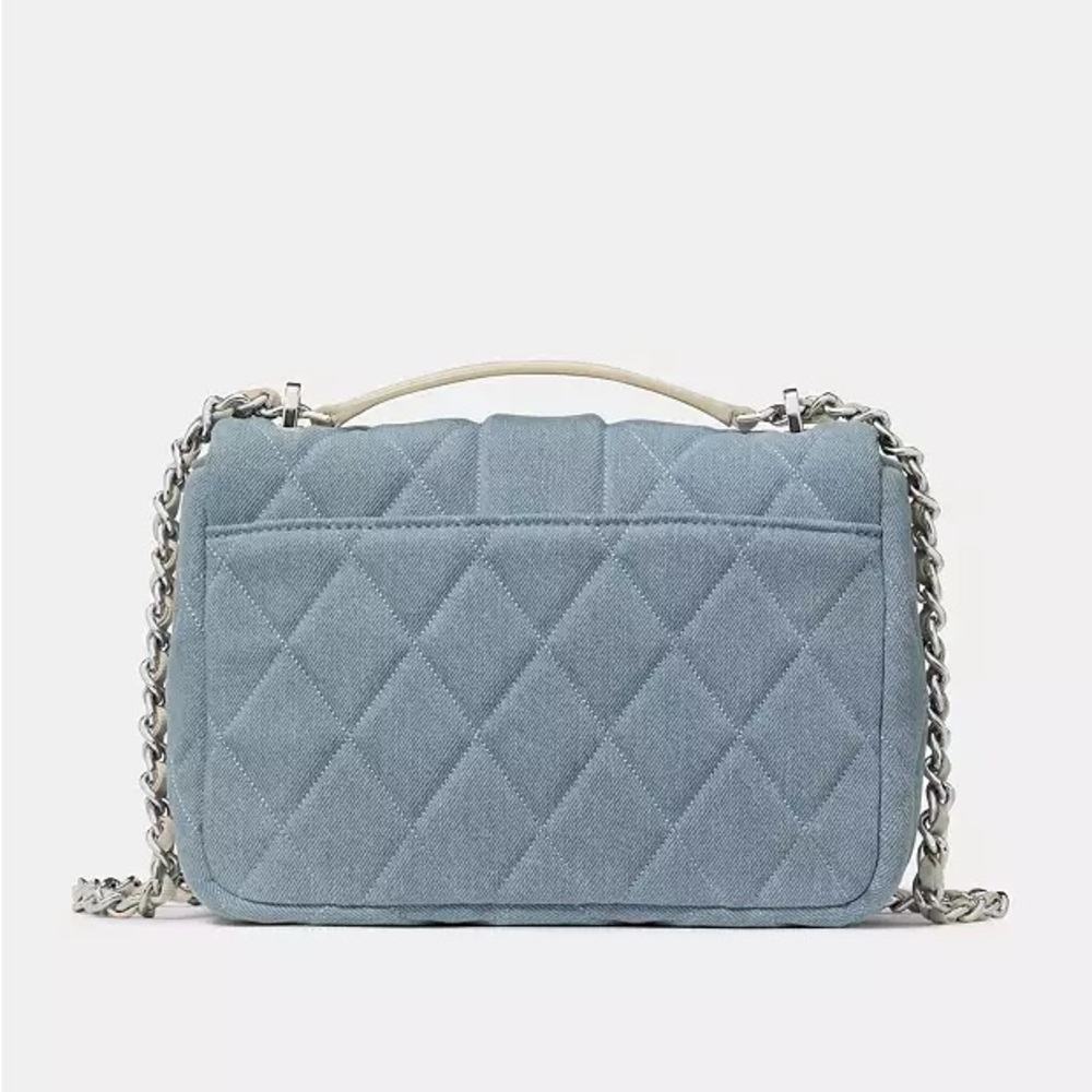 Kate Spade Light Blue Denim Carey Quilted Crossbody/Shoulder Bag NWT - Picture 10 of 16